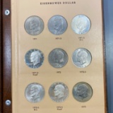 1971-1978 Eisenhower Dollar Book GEM BU/PR 32 CNS