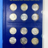 1948-63 Franklin Half Dollar Book UNC 35 COINS