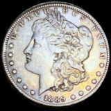 1889-CC Morgan Silver Dollar XF