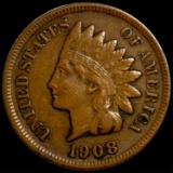 1908-S Indian Head Penny LIGHTLY CIRCULATED