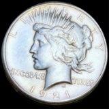 1921 Silver Peace Dollar NEARLY UNCIRCULATED