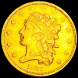 1837 $5 Gold Half Eagle UNCIRCULATED