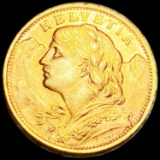 1927 Switzerland Gold 20 Francs UNCIRCULATED