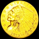 1912 $2.50 Gold Quarter Eagle UNCIRCULATED