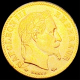 1864 French Gold 10 Francs UNCIRCULATED