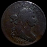 1804 Draped Bust Half Cent NICELY CIRCULATED