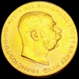 1915 Austria Gold 100 Corona UNCIRCULATED