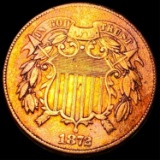 1872 Two Cent Piece ABOUT UNCIRCULATED