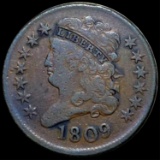 1809 Classic Head Half Cent LIGHTLY CIRCULATED