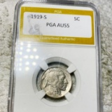 1919-S Buffalo Head Nickel PGA - AU55