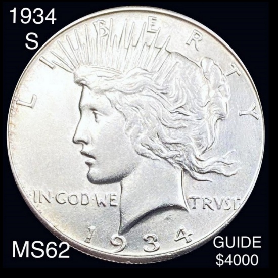 1934-S Peace Silver Dollar UNCIRCULATED