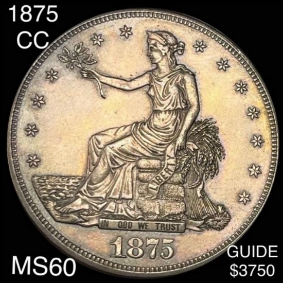 1875-CC Trade Silver Dollar UNCIRCULATED