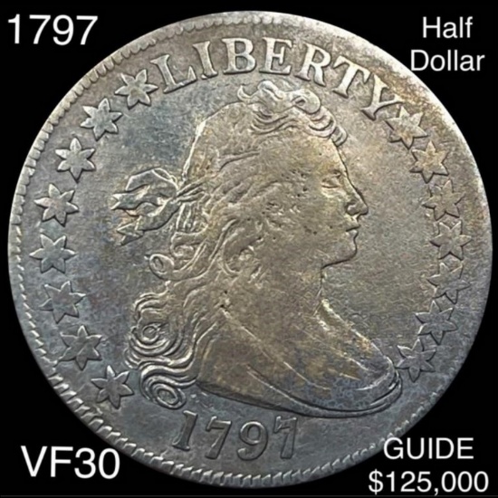 1797 Draped Bust Half Dollar LIGHTLY CIRCULATED