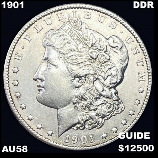 1901 DDR Morgan Silver Dollar CHOICE AU