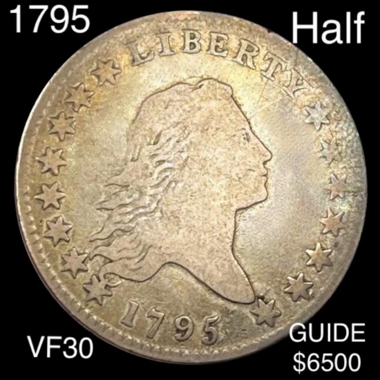 1795 Flowing Hair Half Dollar LIGHTLY CIRCULATED