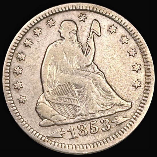 1853 'Arrows' Seated Liberty Quarter ABOUT