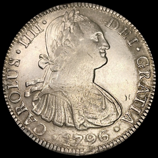 1796 Mexico 8 Reales. Carolus III UNCIRCULATED