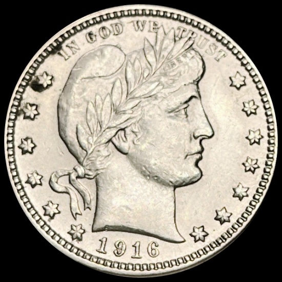 1916-D Barber Quarter ABOUT UNCIRCULATED