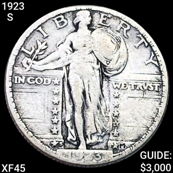 1923-S Standing Liberty Quarter LIGHTLY CIRC