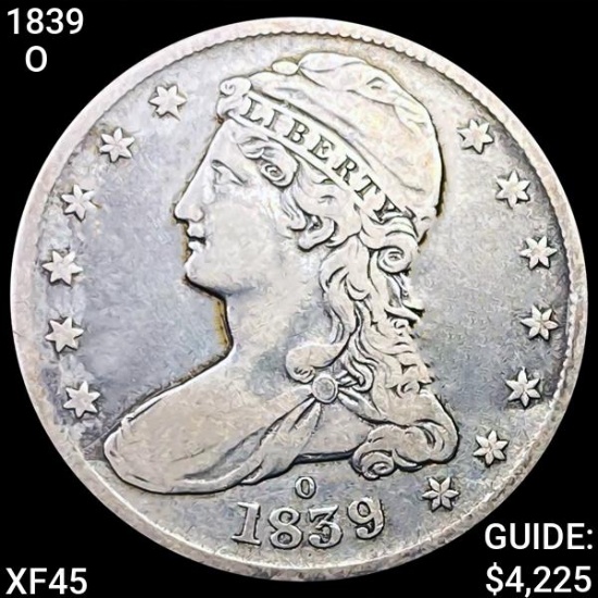 1839-O Capped Bust Half Dollar LIGHTLY CIRC