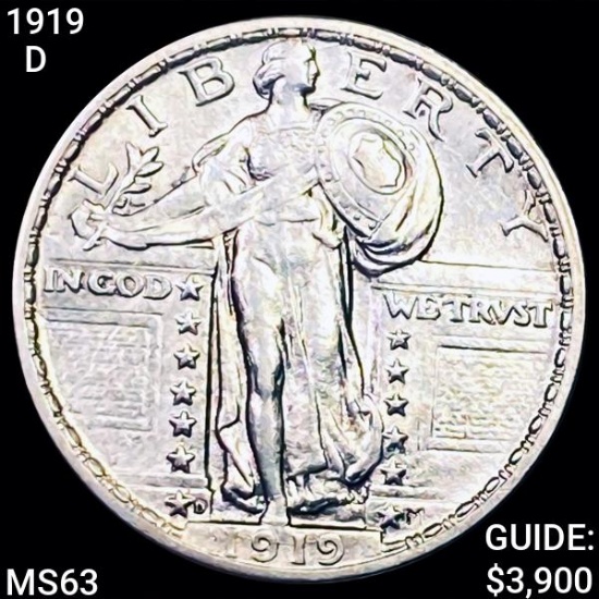 1919-D Standing Liberty Quarter CHOICE BU