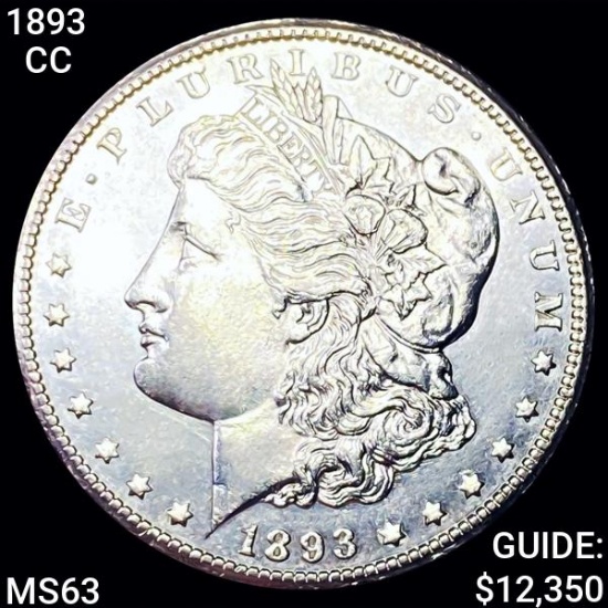 1893-CC Morgan Silver Dollar CHOICE BU