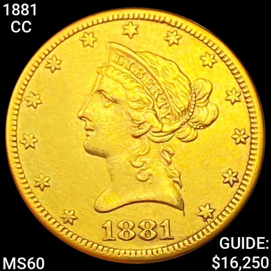 1881-CC $10 Gold Eagle UNCIRCULATED