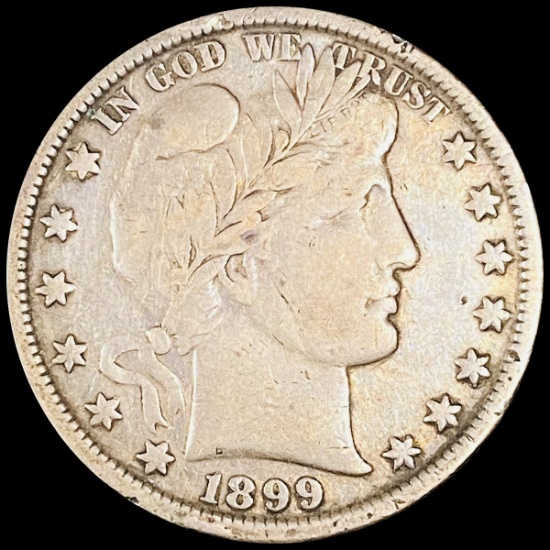 1899 Barber Half Dollar ABOUT UNCIRCULATED