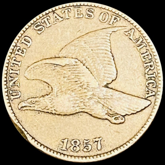 1857 Flying Eagle Cent NEARLY UNCIRCULATED