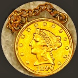 1890 $2.50 Gold Quarter Eagle CLOSELY