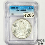 1882-CC Morgan Silver Dollar ICG - MS65