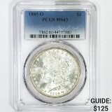 1885-O Morgan Silver Dollar PCGS - MS63