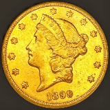 1899-S $20 Gold Double Eagle UNCIRCULATED