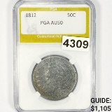 1812 Capped Bust Half Dollar PGA - AU50