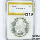 1878-S Morgan Silver Dollar PGA - MS66 PL