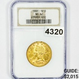 1881 $10 Gold Eagle NGC - MS62