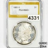 1881-S Morgan Silver Dollar PGA - MS65+