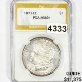 1890-CC Morgan Silver Dollar PGA - MS65+