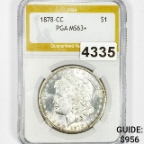 1878-CC Morgan Silver Dollar PGA - MS63+