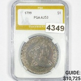1799 Draped Bust Dollar PGA - AU53