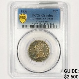 1838 Capped Bust Quarter PCGS - GENUINE