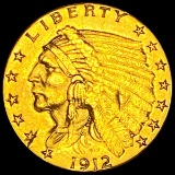 1912 $2.50 Gold Quarter Eagle LIGHTLY CIRCULATED