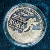 1991 Korean War Proof Silver Dollar -