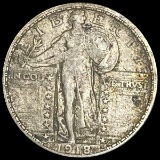 1918-D Standing Liberty Quarter NEARLY