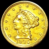 1905 $2.50 Gold Quarter Eagle UNCIRCULATED