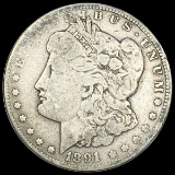 1891-CC Morgan Silver Dollar LIGHTLY CIRCULATED