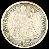 1873 Seated Liberty Dime CLOSELY UNCIRCULATED