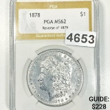 1878 Morgan Silver Dollar PGA - MS62