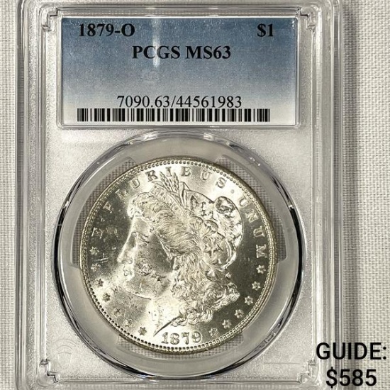 1879-O Morgan Silver Dollar PCGS-MS63