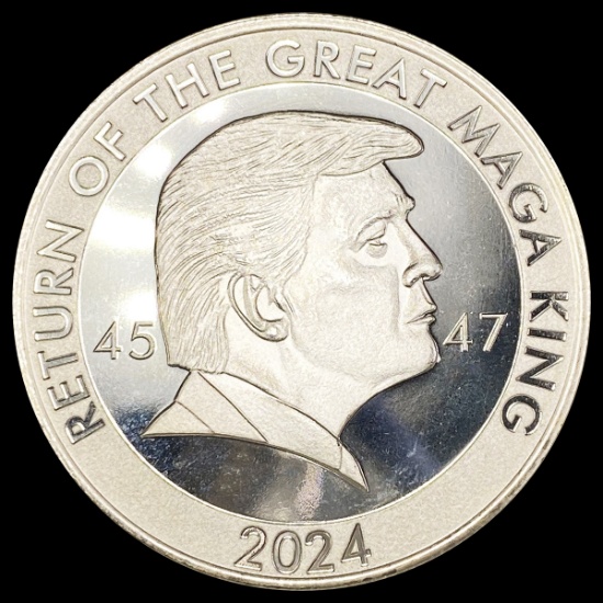 Ultra Maga 1oz Silver Trump Coin GEM PROOF